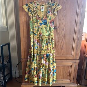Farm Rio Floral Yellow Dress